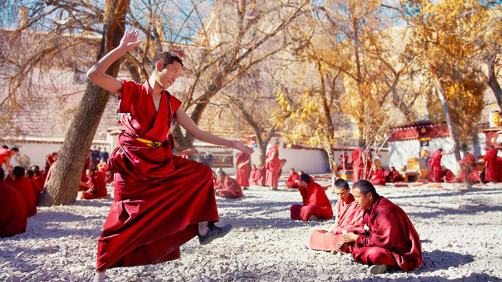 Monk Debates in Sera Monastery