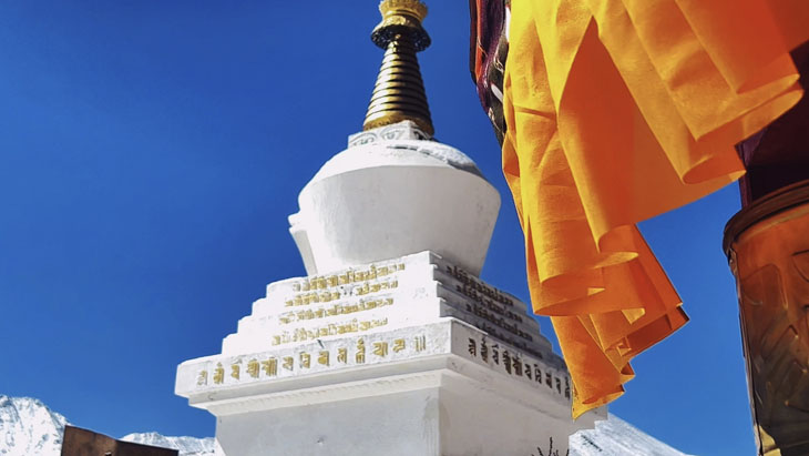 Drak Yerpa White Stupa