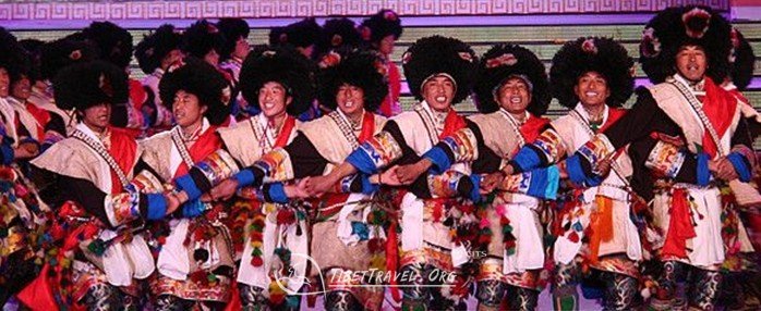 they are dancing for Tibetan Losar TV gala