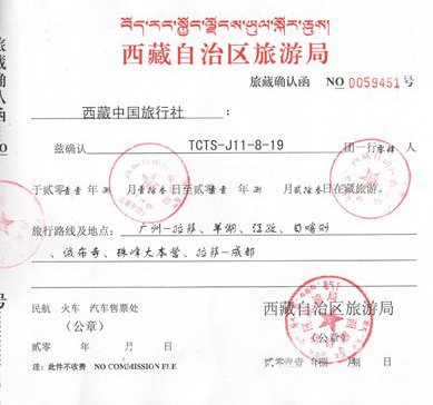 tibet permit
