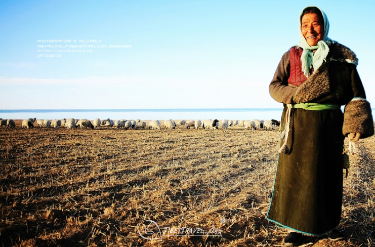 a tibetan woman