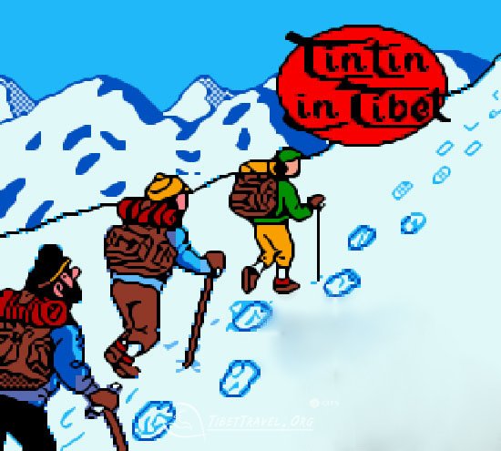 tintin in Tibet, a story happening in tibet