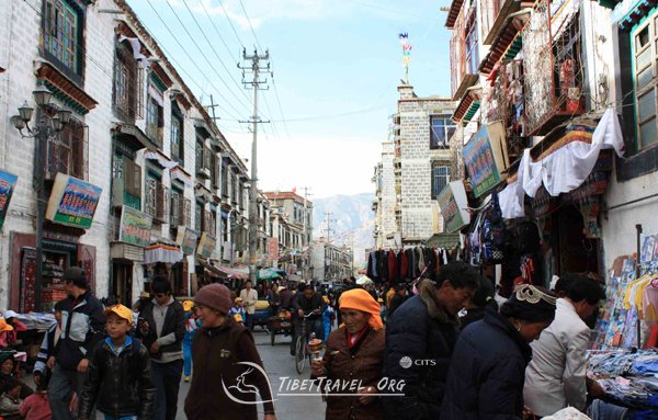 Barkhor Street in Lhasa