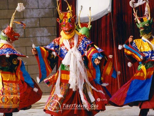 Tibetan Chamo Dancers