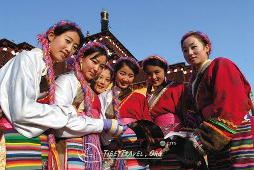 Tibetan girls