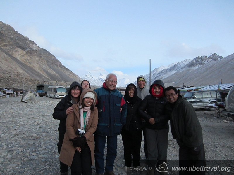 At Everest Base Camp -Our Senior Tour Guide - Lotse  (Lobsang Tsering)