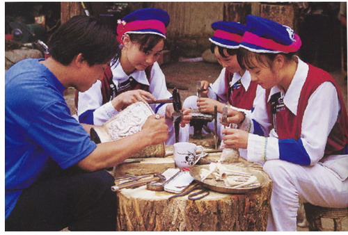 Young Tibetans and Tibetan Handicrafts