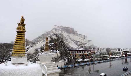  the Potala Palace in Lhasa