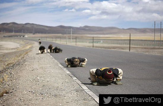 Pilgrims on the Road to Lhasa