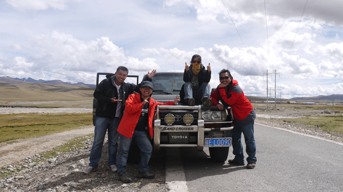 on the way from Shigatse Prefecture to Lake Namsto