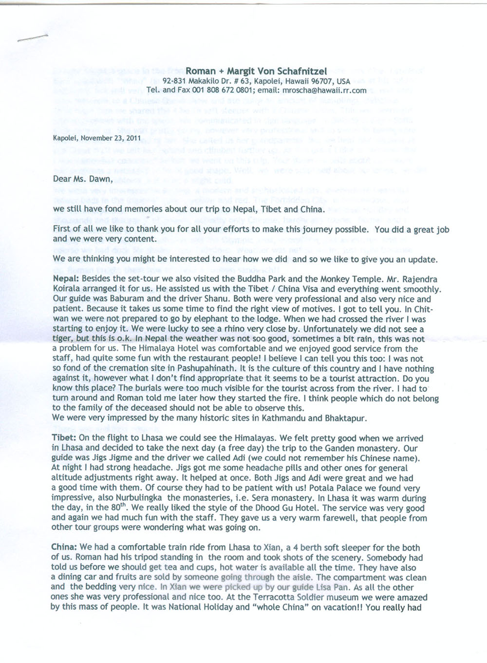 The Longest Thank You Letter