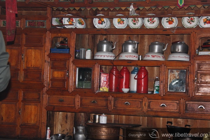 inside their house