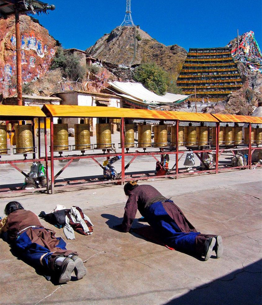 Buddhist Devotees in Lhasa