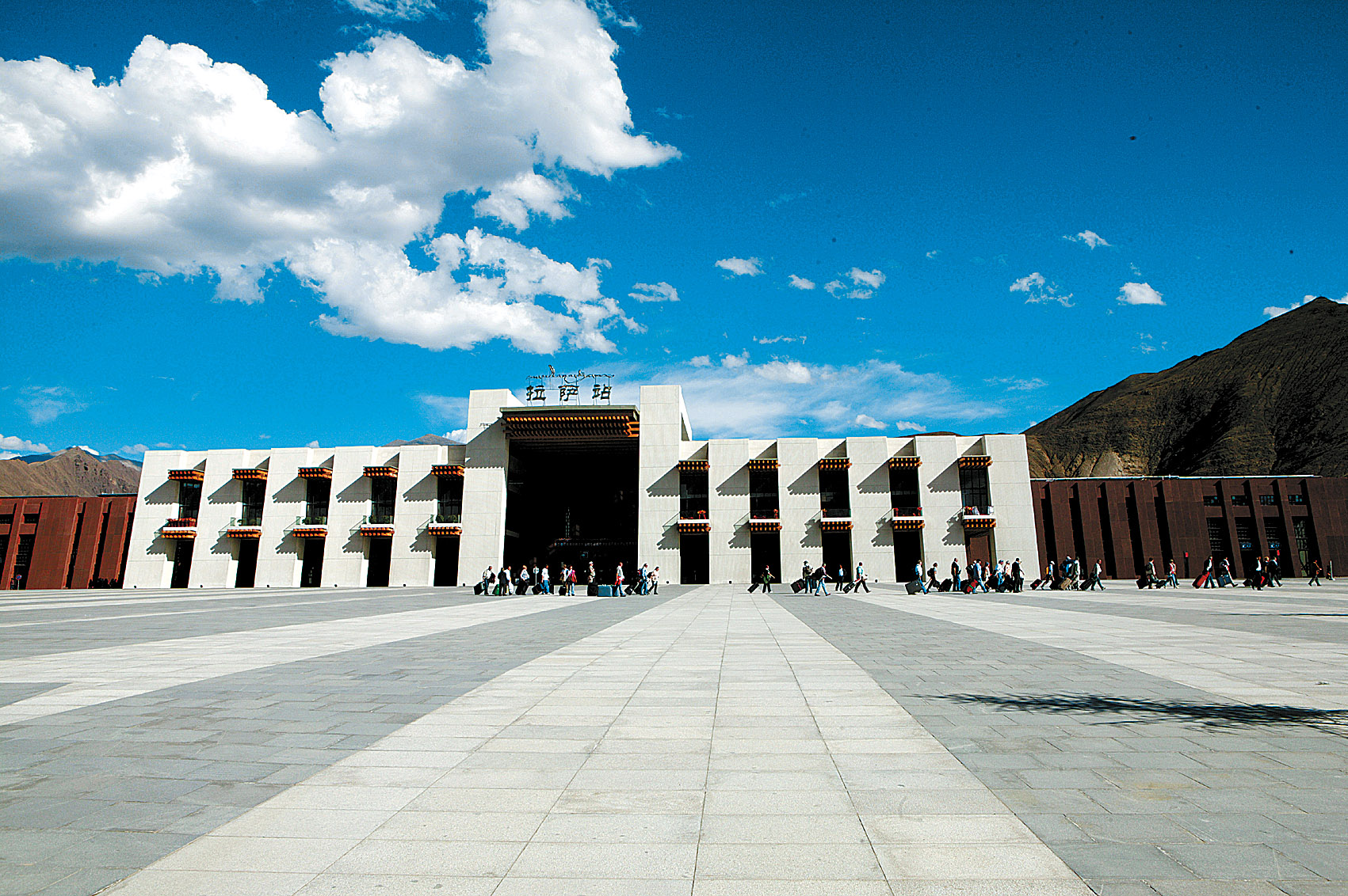 A Glimpse of Lhasa Railway Station