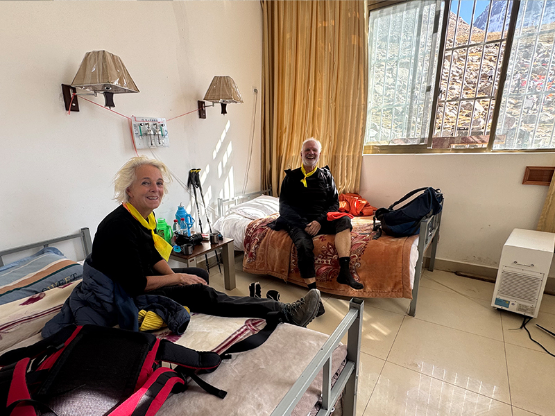 Clean room of the local guesthouse during Mount Kailash Kora Mount Kailash Kora Guesthouse Room