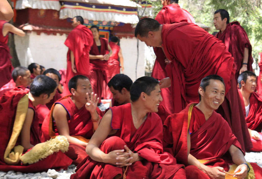 tailles... Tibetan Lama bouddhiste/Monk's marron XXL Veste/Manteau Robe/Déguisement/Costume 